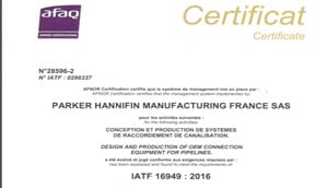 IATF 16949 Certificate